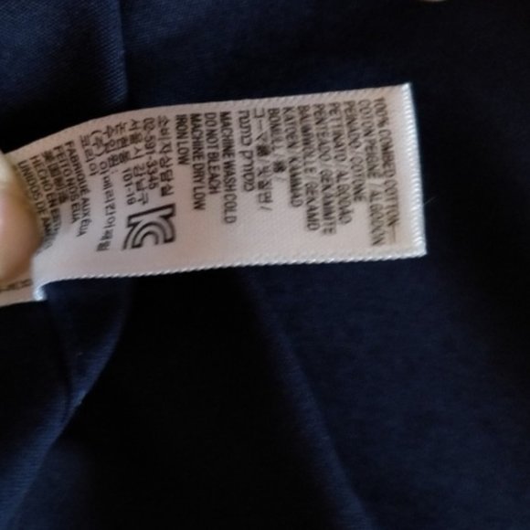 NWOT Original American Apparel Navy Blue Button Down Blouse XS - Picture 5 of 6